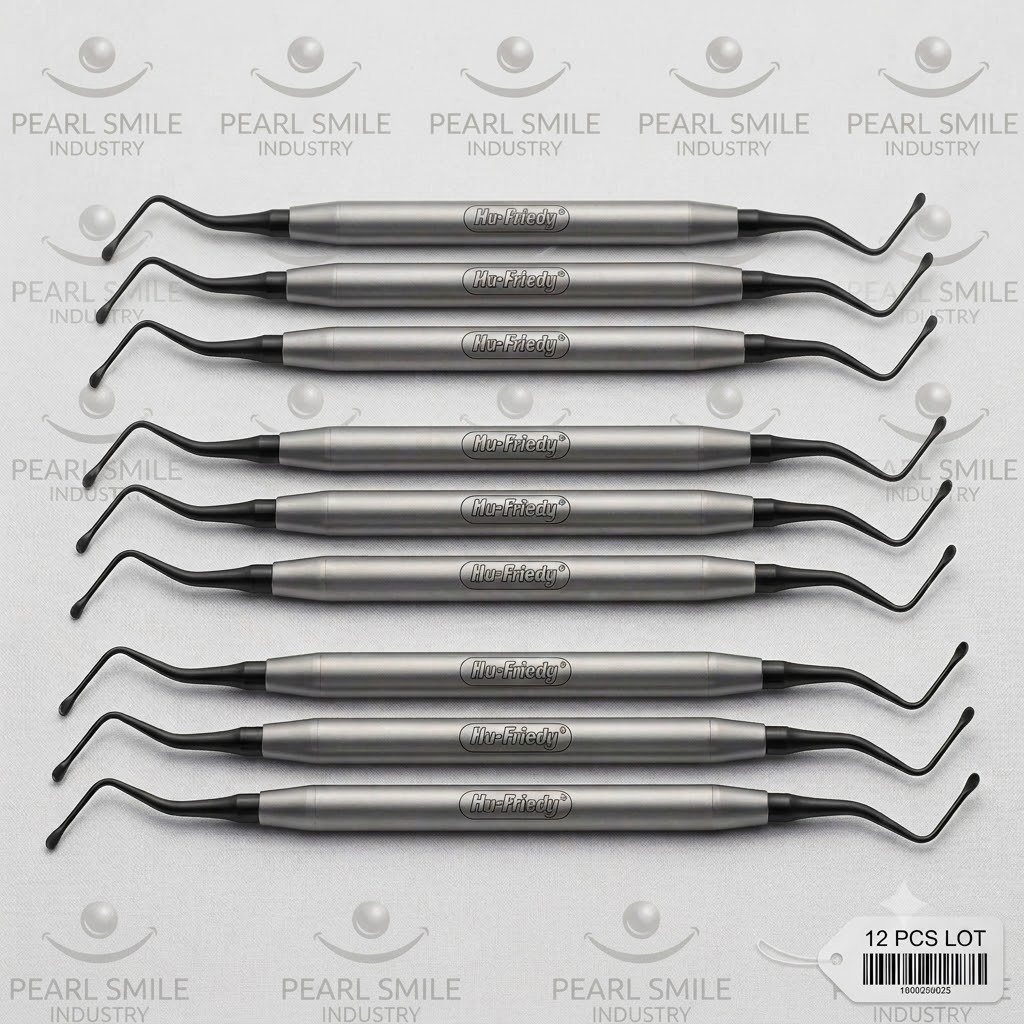 lot of 9pcs Hu-Friedy CL86X86 Lucas DE Surgical Curette, Black Line