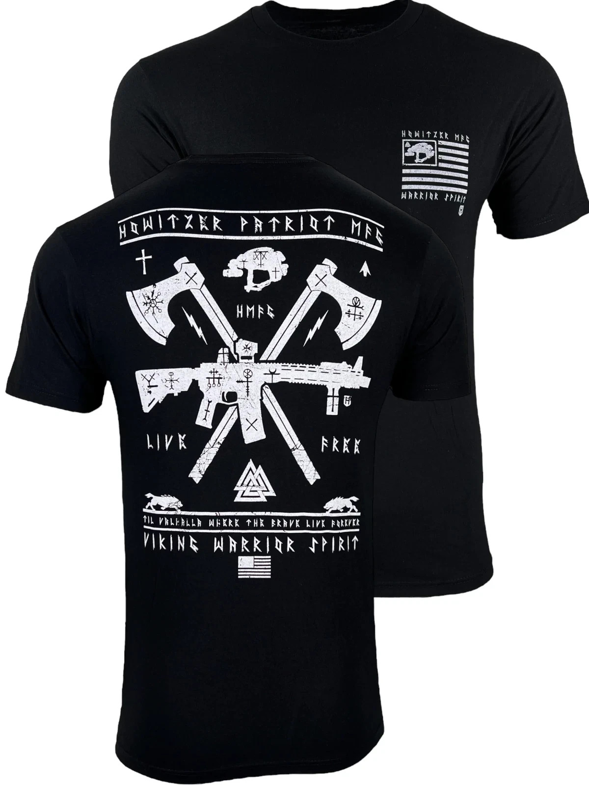 Howitzer Style Men\'s T-Shirt Viking Warrior Military Grunt MFG