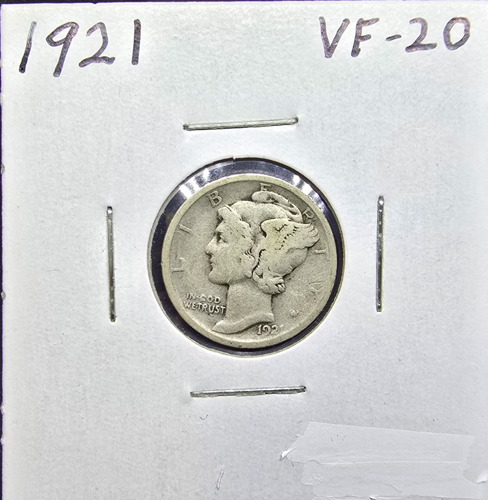 1921-P Mercury Dime Semi-Key VF