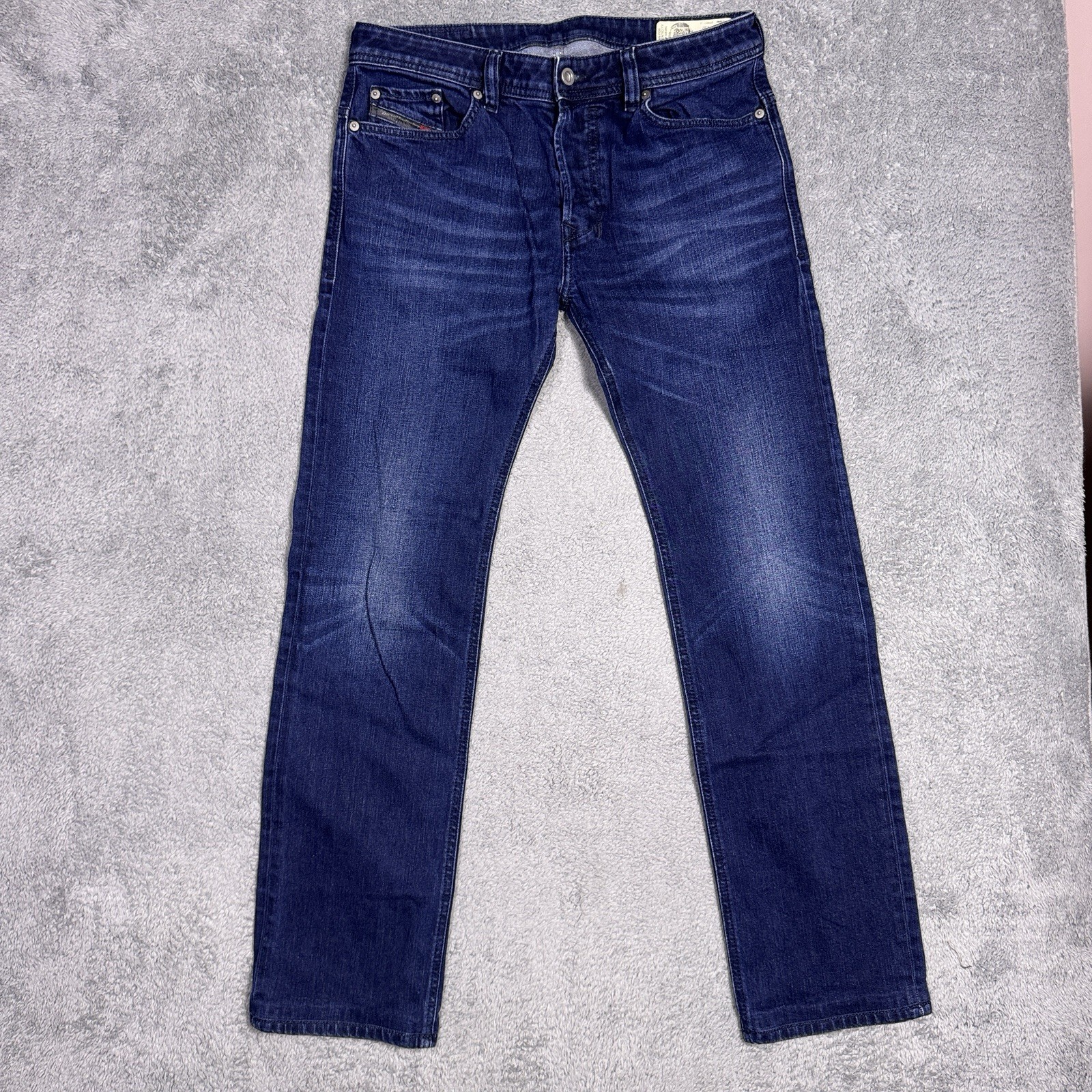 Diesel Safado-R Jeans Men 32x31 Whisker Straight Stretch Denim Button Fly RM031