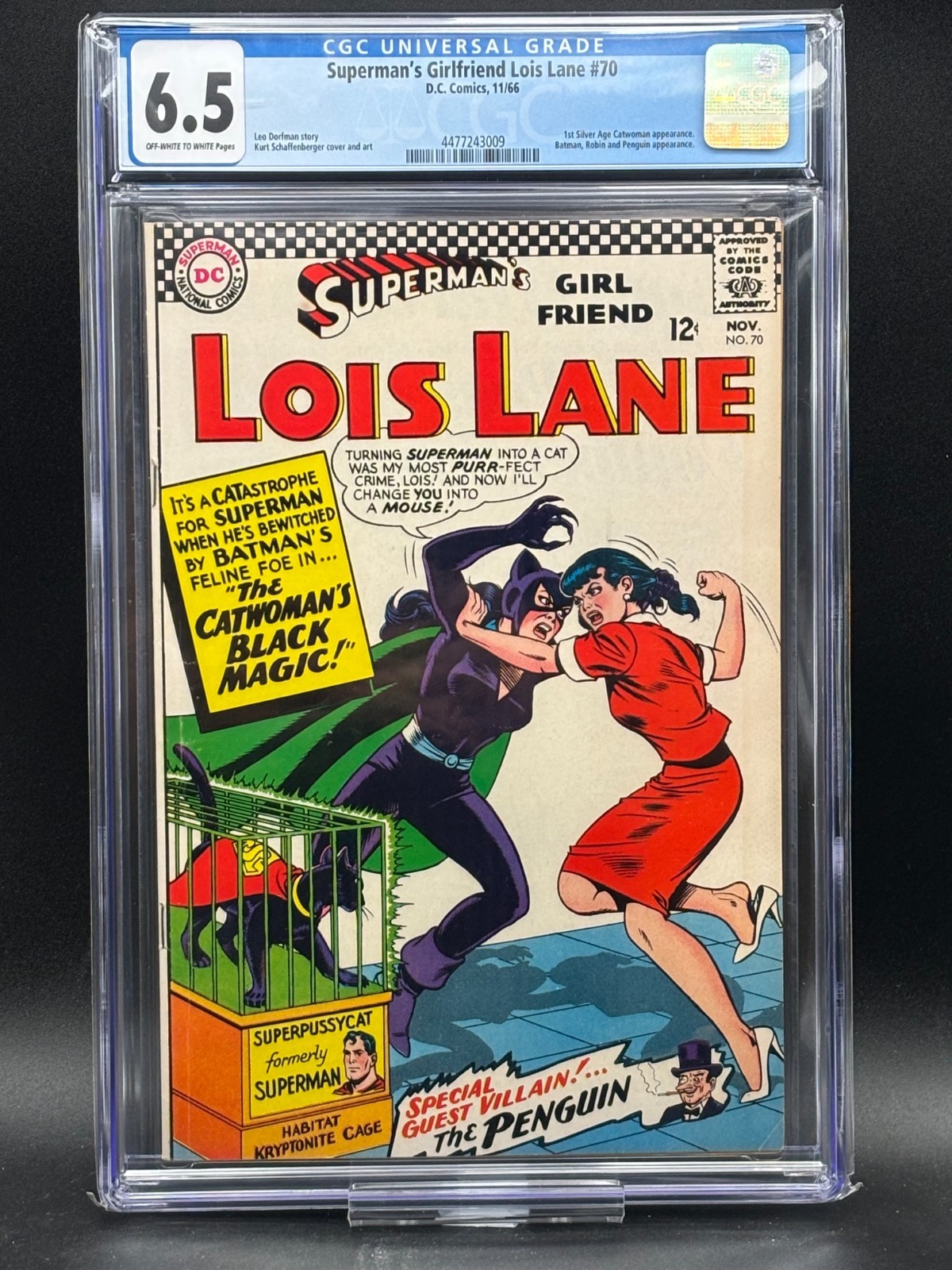 Superman's Girlfriend Lois Lane #70 CGC 6.5 1st Silver Age Catwoman