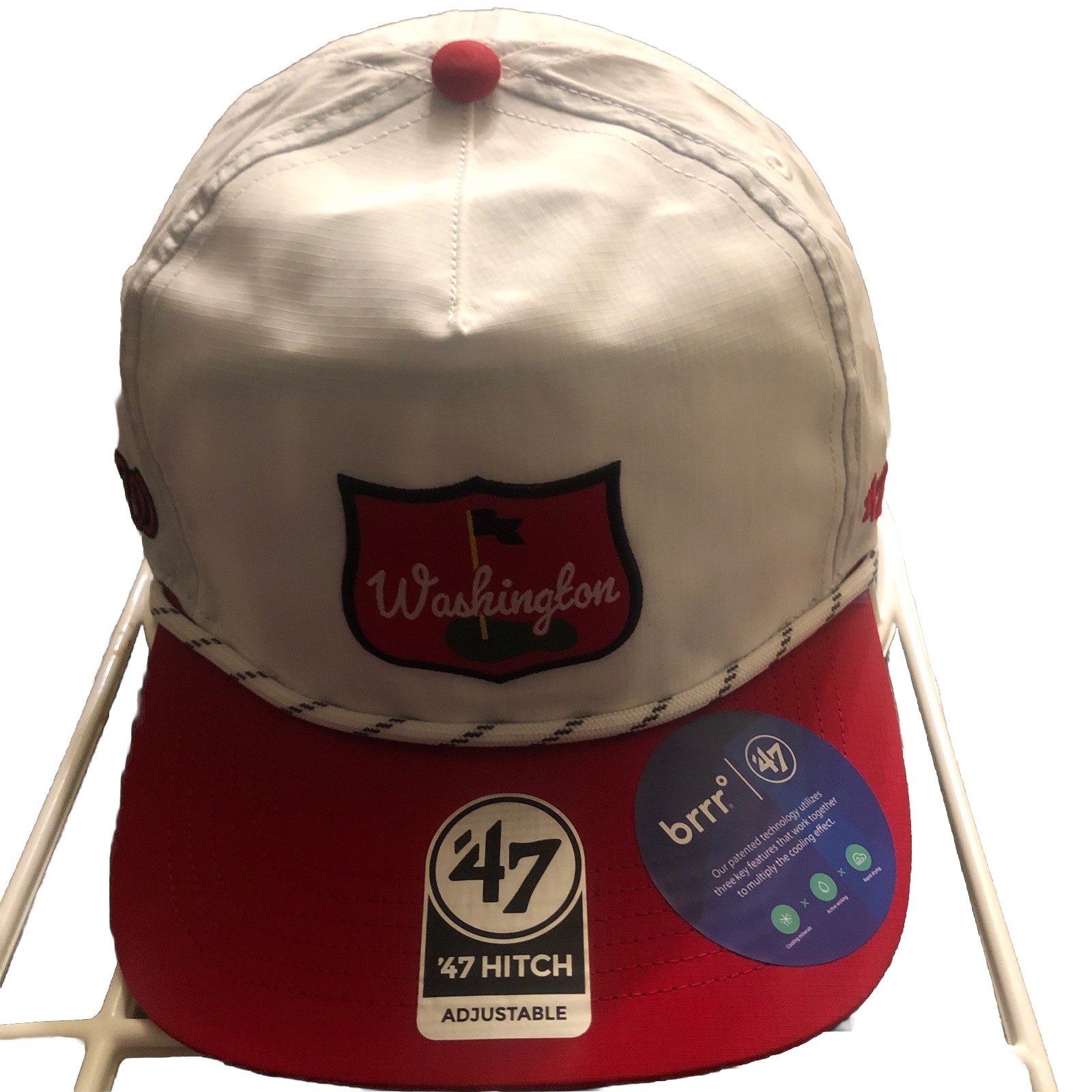 47 Brand Washington Nationals Trucker White And Red Hat (H-23)