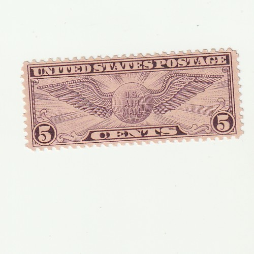 Scott # C12 US Air mail   Winged Globe  Mint No Gum  