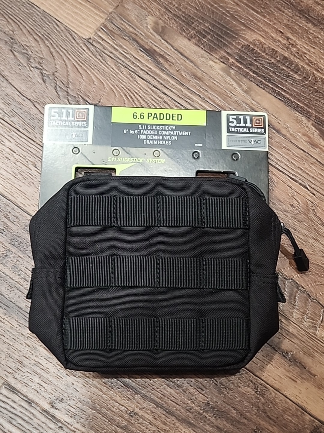 New 5.11 Tactical Padded 6.6 MOLLE Pouch (Color: Black) New 5.11 Tactical Padded 6.6 MOLLE Pouch (Color: Black)