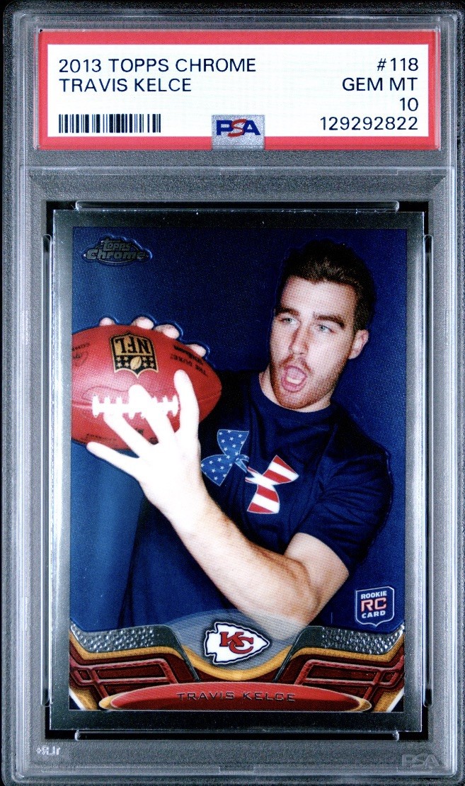 2013 Topps Chrome Travis Kelce RC PSA 10 #118 2013 Topps Chrome Travis Kelce RC PSA 10 #118