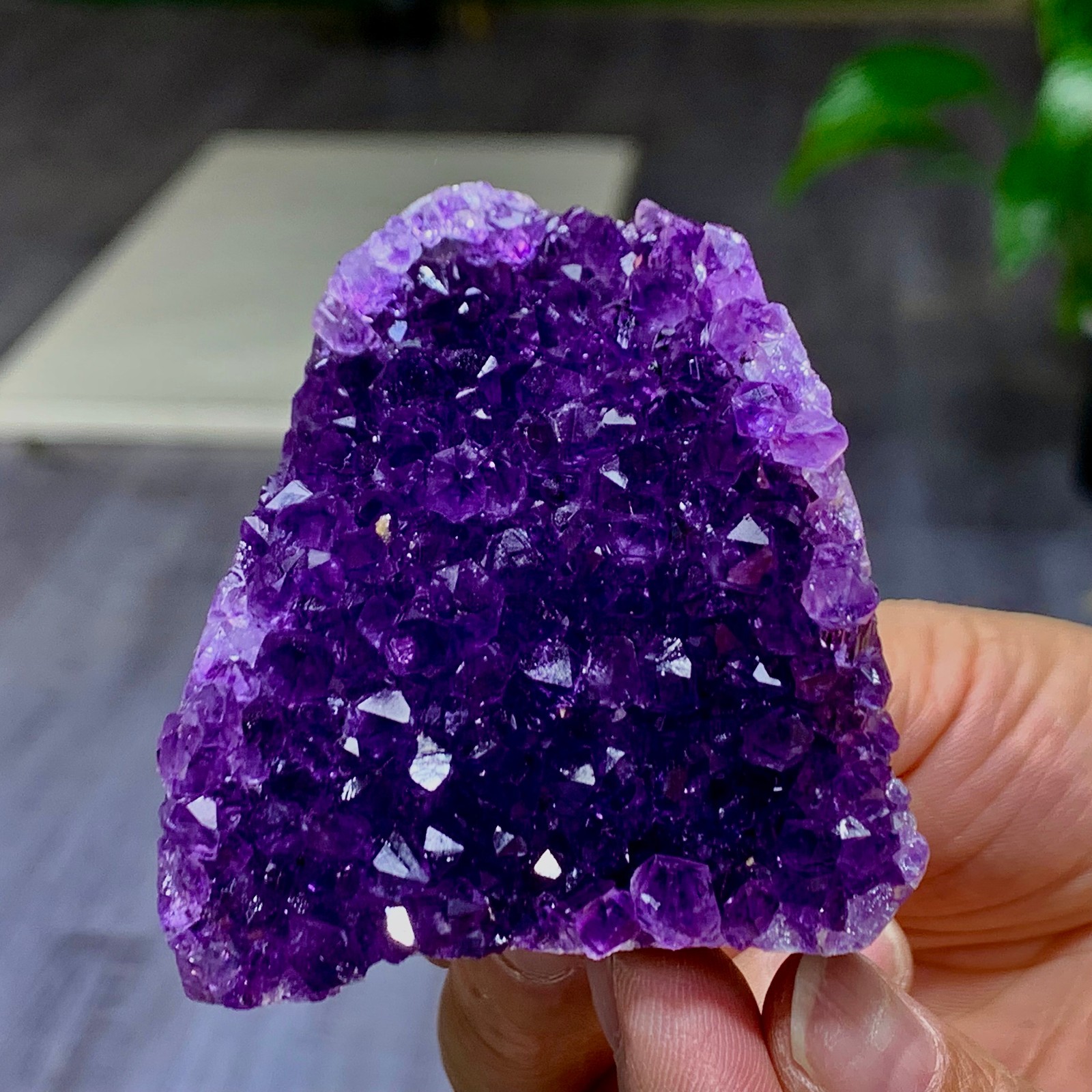 164g Natural Amethyst geode Agate quartz cluster crystal specimen Healing