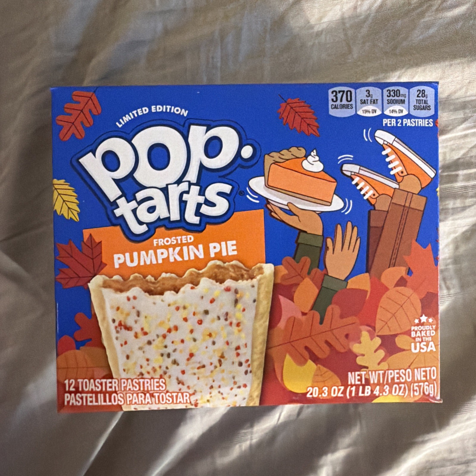 NEW FROSTED PUMPKIN PIE POP TARTS 12 TOASTER PASTRIES LIMITED EDITION
