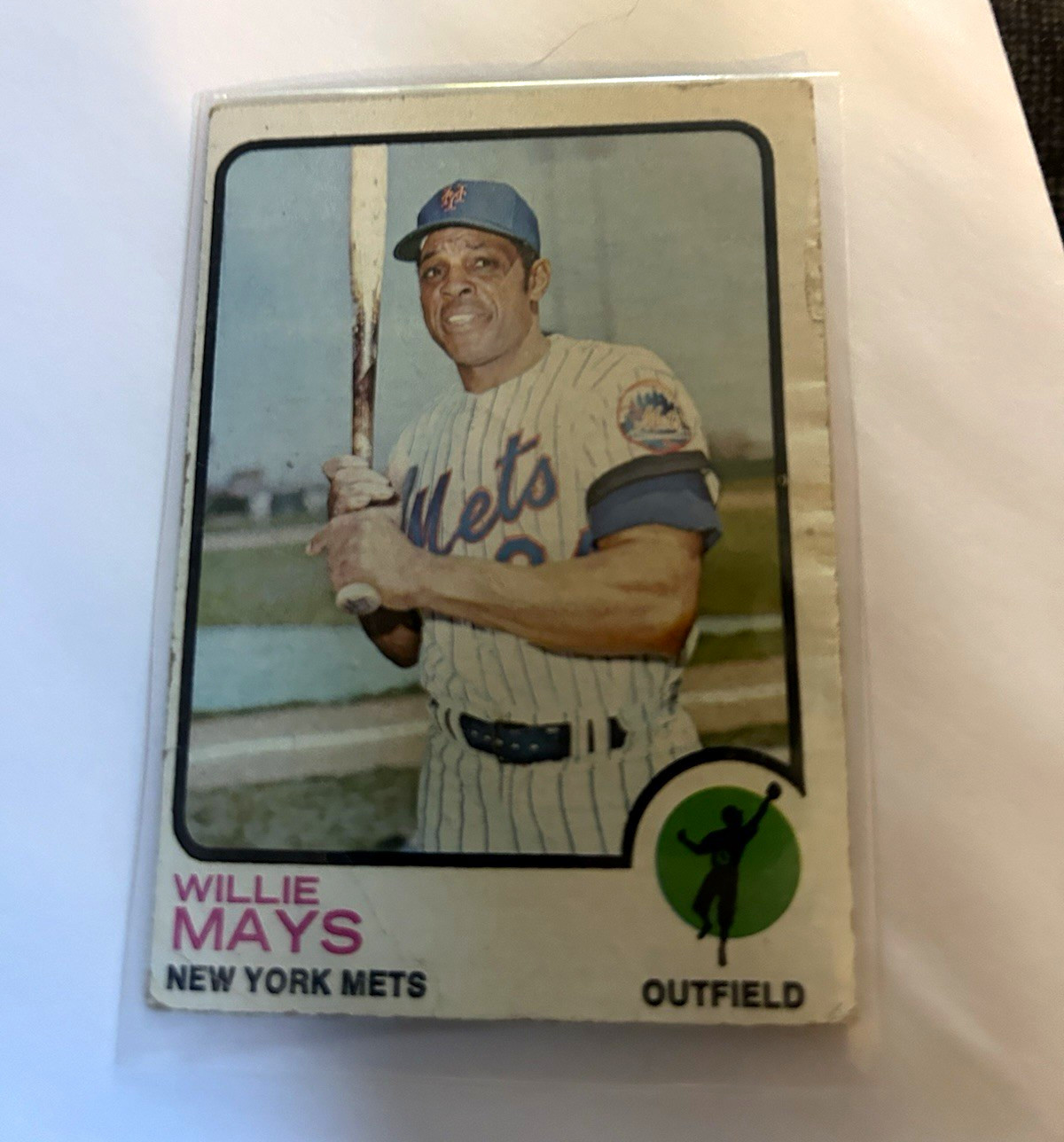 Topps 1973 Willie Mays #305 Base Set New York Mets Baseball Card