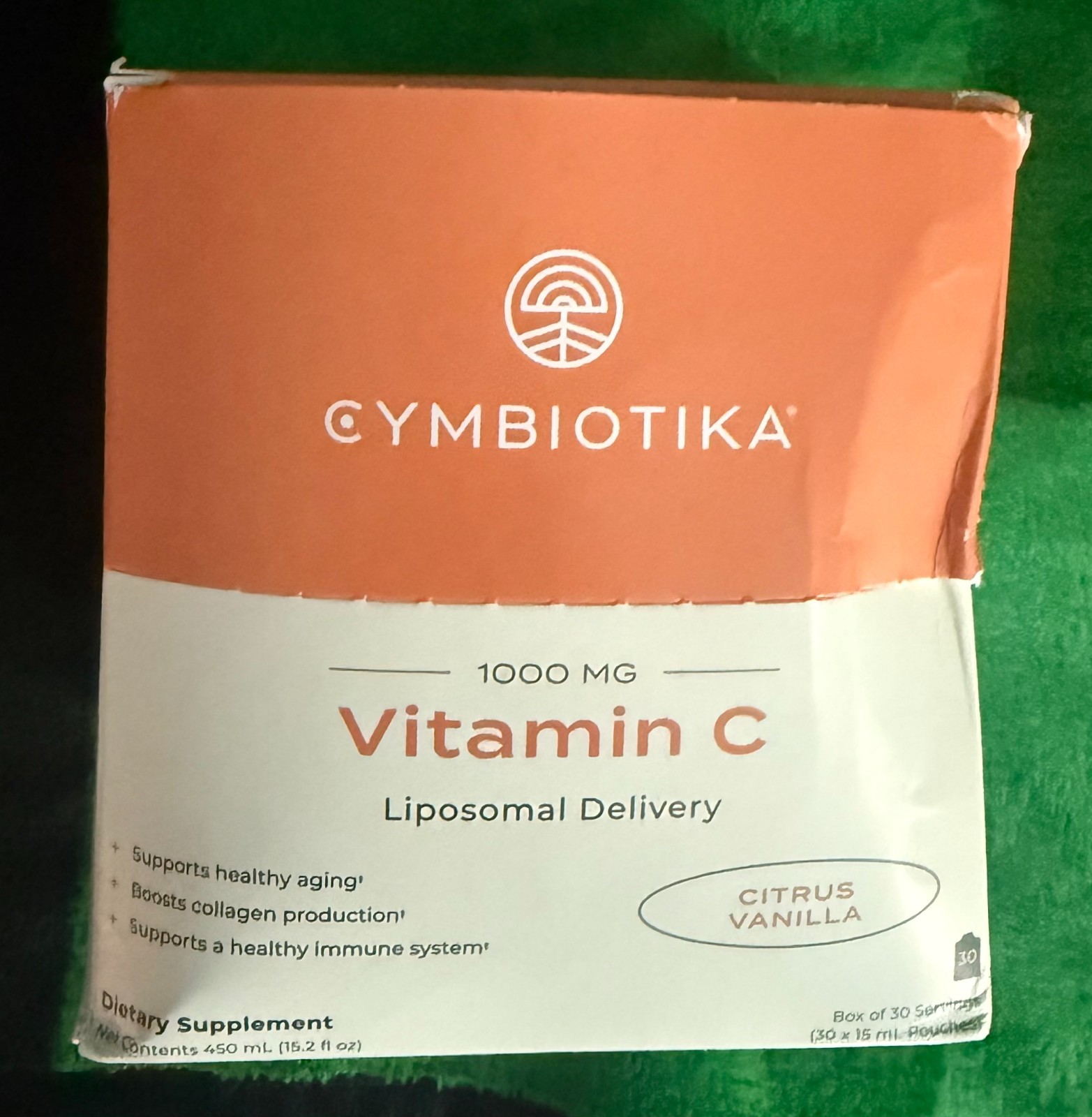 Cymbiotika Liposomal Vitamin C Citrus Vanilla 1000mg 30 ct New Exp 05/2027+