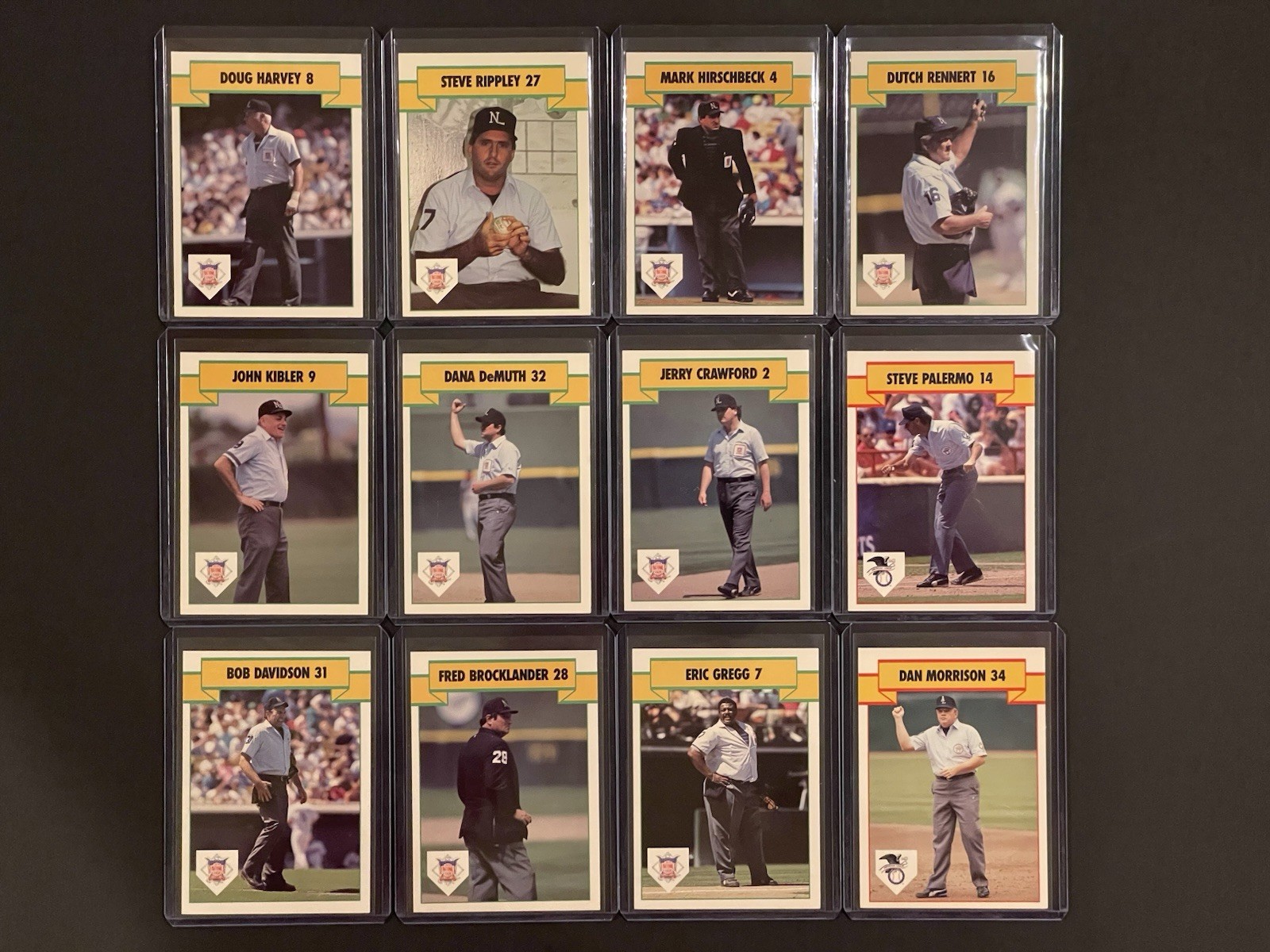 1990 T&M Sports Umpire Cards Set Of 18 (A1)