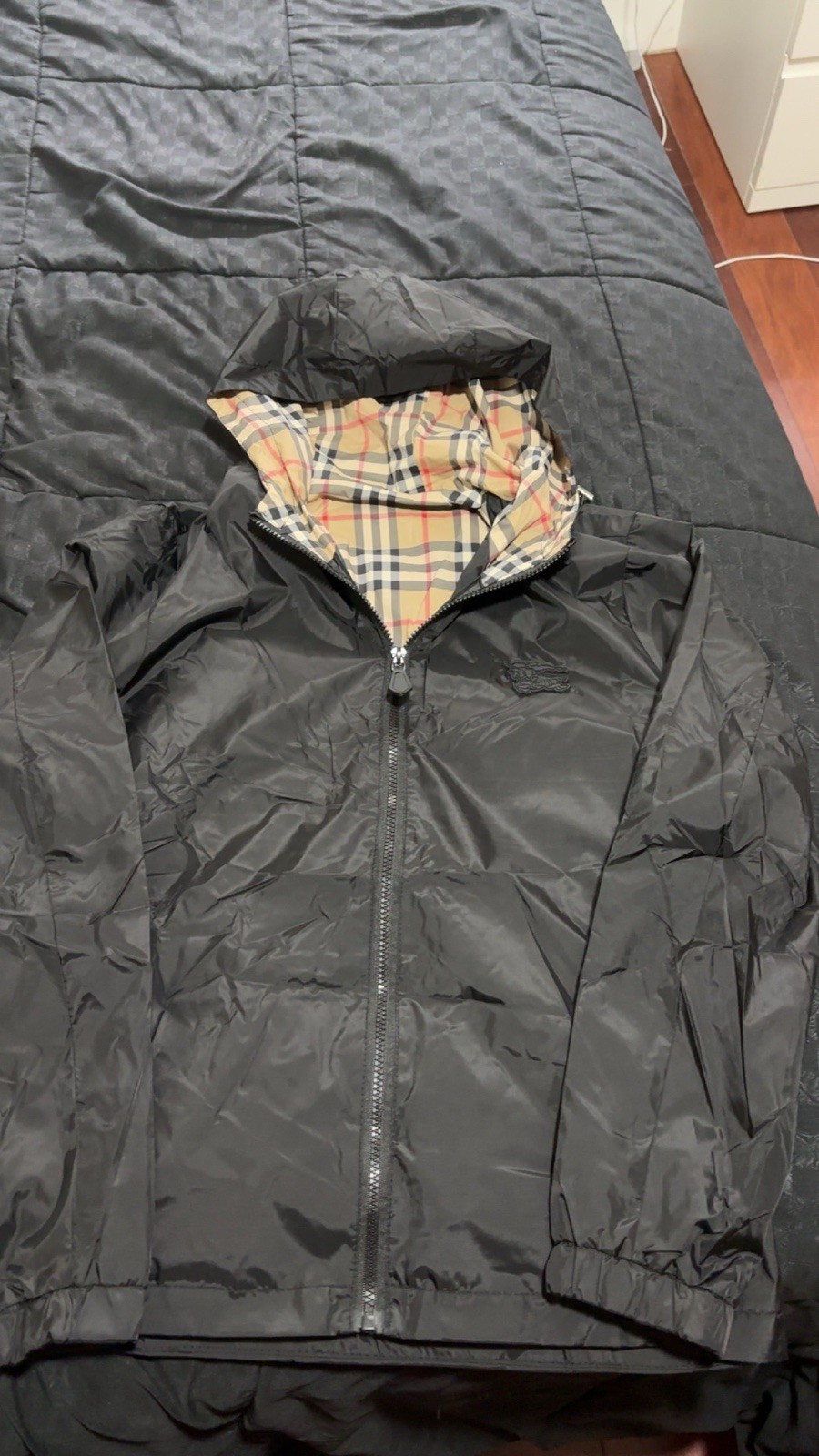 Burberry Men\'s Zip-Up Hoodie Water-Proof