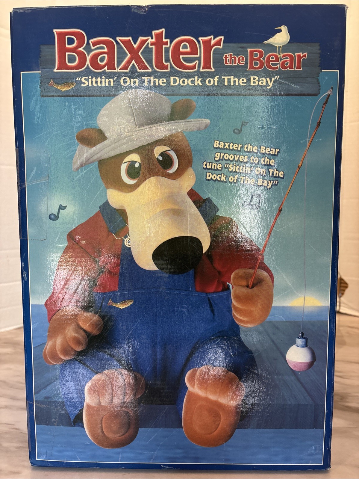Vintage Baxter The Bear Animatronic Singing “Sittin On The Dock Of The Bay” New Vintage Baxter The Bear Animatronic Singing “Sittin On The Dock Of The Bay” New