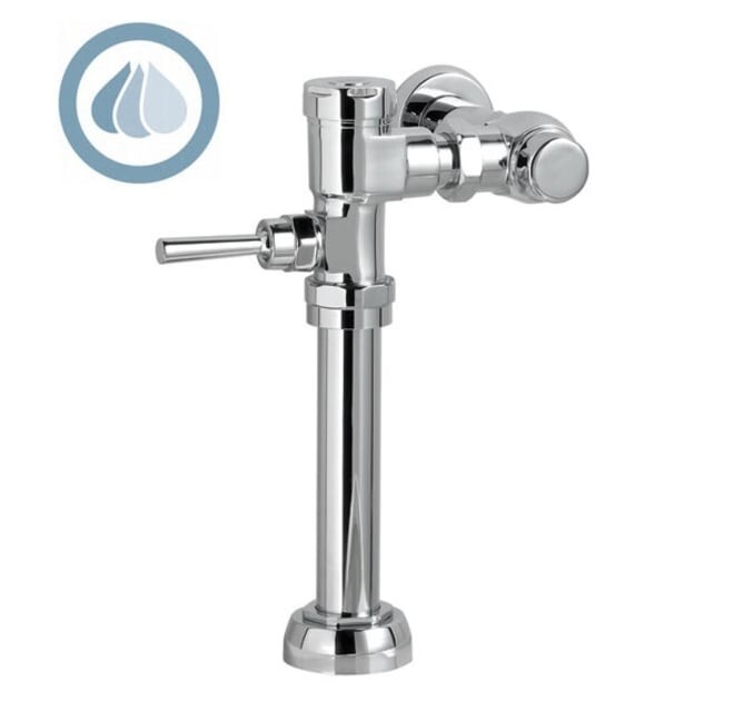 American Standard 6047.121.002 Manual Toilet Flush Valve 1.28 GPF 11.5” Chrome