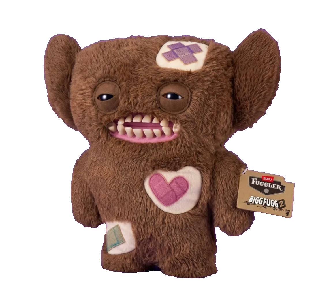 ZURU Fuggler Bigg Fuggs 18 Inch XL Grumpy Grumps Funny Ugly Monster Plush NWT