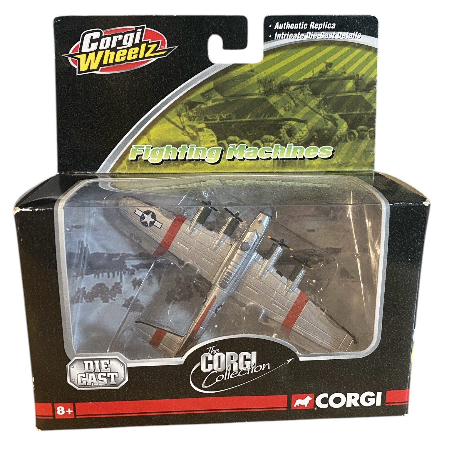 CORGI WHEELZ FIGHTING MACHINES BOEING B-176 FLYING FORTRESS CS90537 CORGI WHEELZ FIGHTING MACHINES BOEING B-176 FLYING FORTRESS CS90537