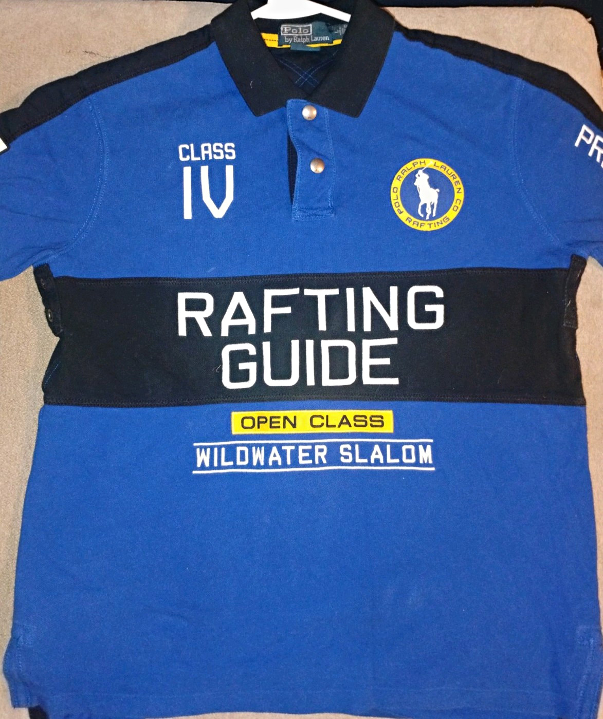 Vintage Polo Ralph Lauren Class IV Rafting Guide Wildwater Slalom Polo Size L Vintage Polo Ralph Lauren Class IV Rafting Guide Wildwater Slalom Polo Size L