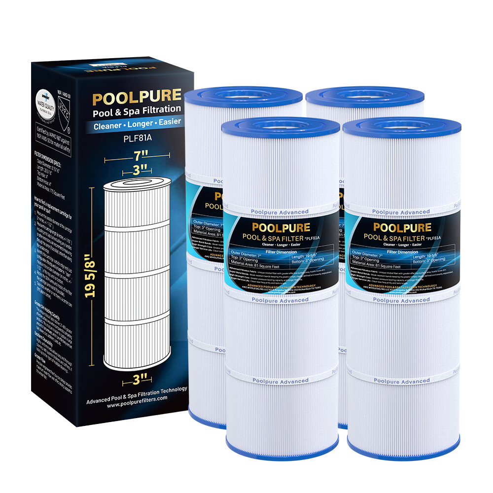 NEW POOLPURE Pool Filter CX580XRE / PLF81A-4PACK /  PLF81A Qty 4 Set