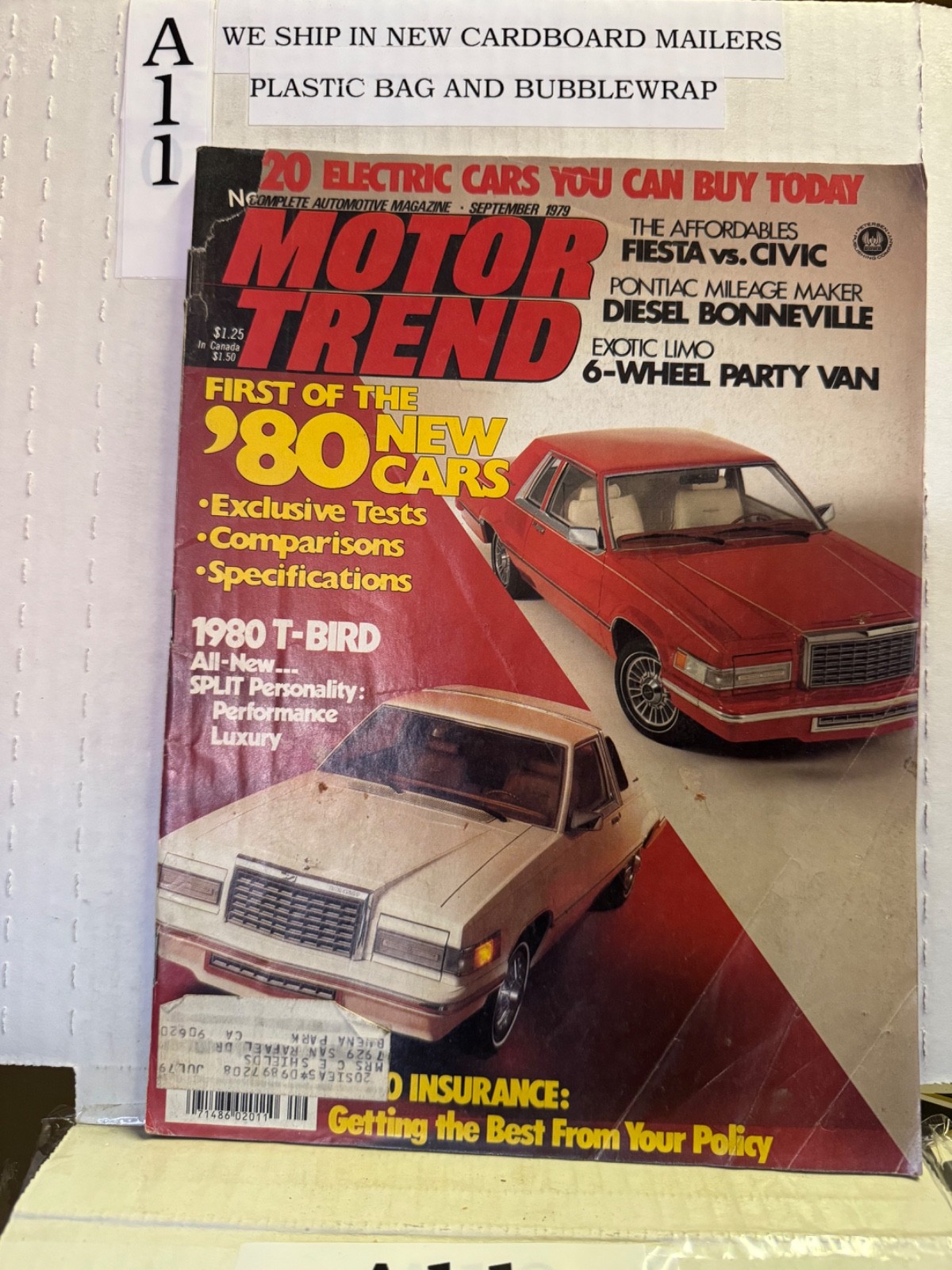 Vintage Motor Trend Magazine September 1979