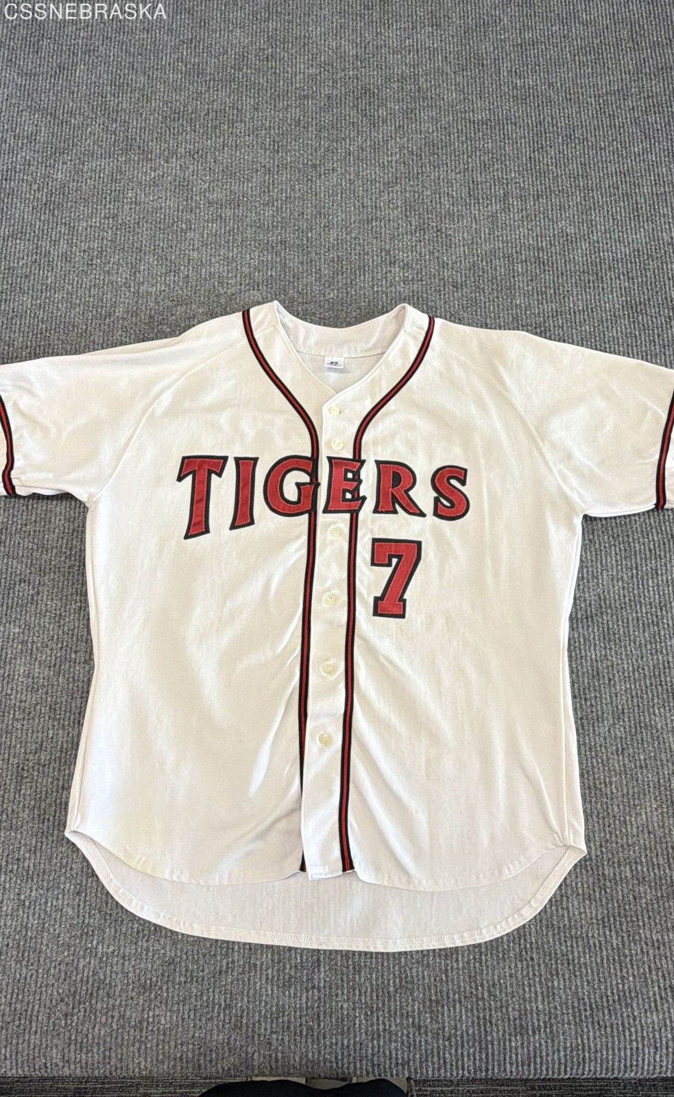 Russell Athletic White Mens Baseball Vintage KIA Tigers 7 Lee Jong-beom XXL