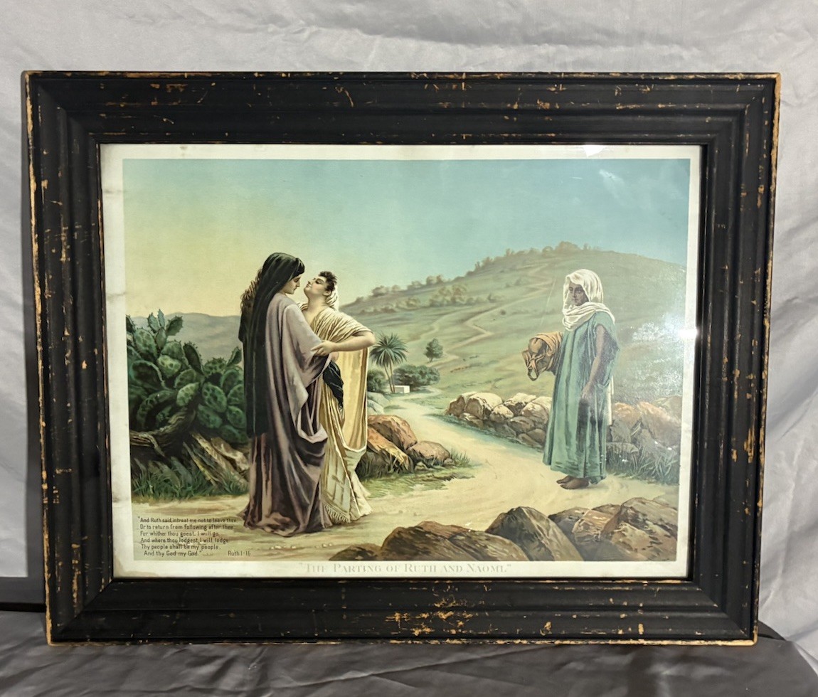 Rare Antique Ruth And Naomi Photogravure 24\