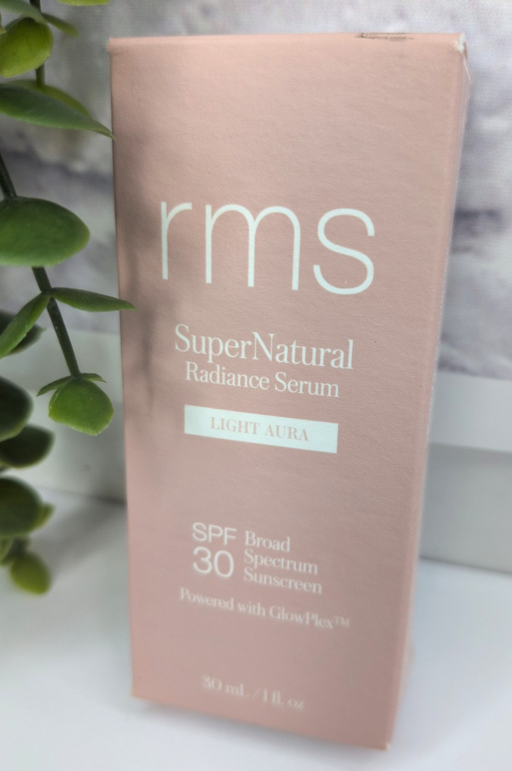 NIB Light Aura🌿RMS Beauty SuperNatural Radiance Serum SPF 30 GlowPlex 1oz EXP26