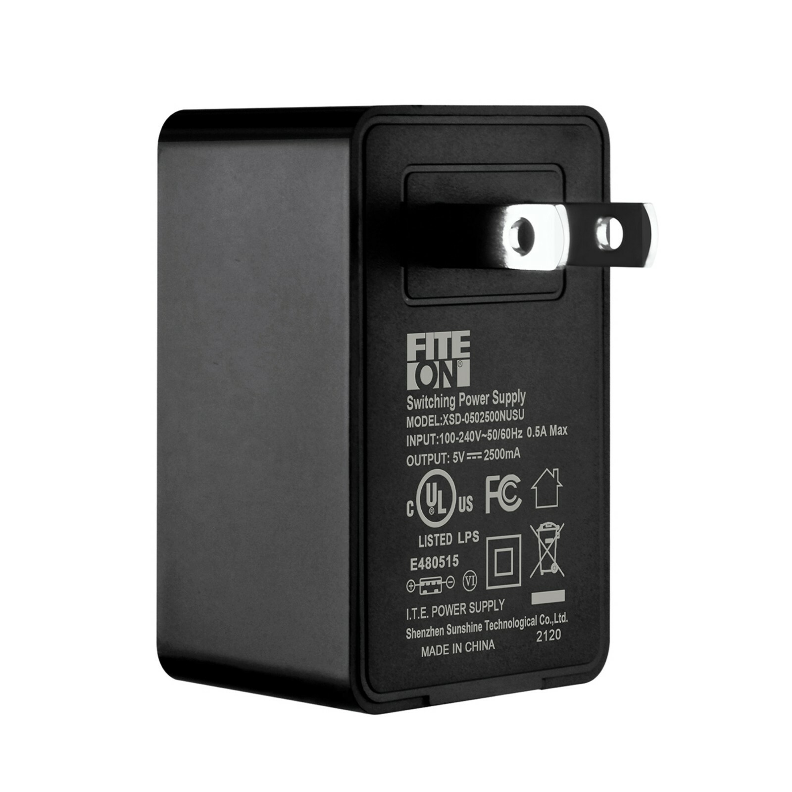 UL USB DC 5V 2A-2.5A US Plug USB Power Adapter Converter Charger 5V 2500mA Power
