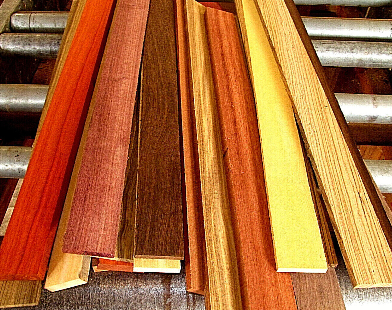 15 COLORFUL PIECES MIXED EXOTIC DOMESTIC SPECIES CUTTING BOARD WOOD LUMBER ~24\