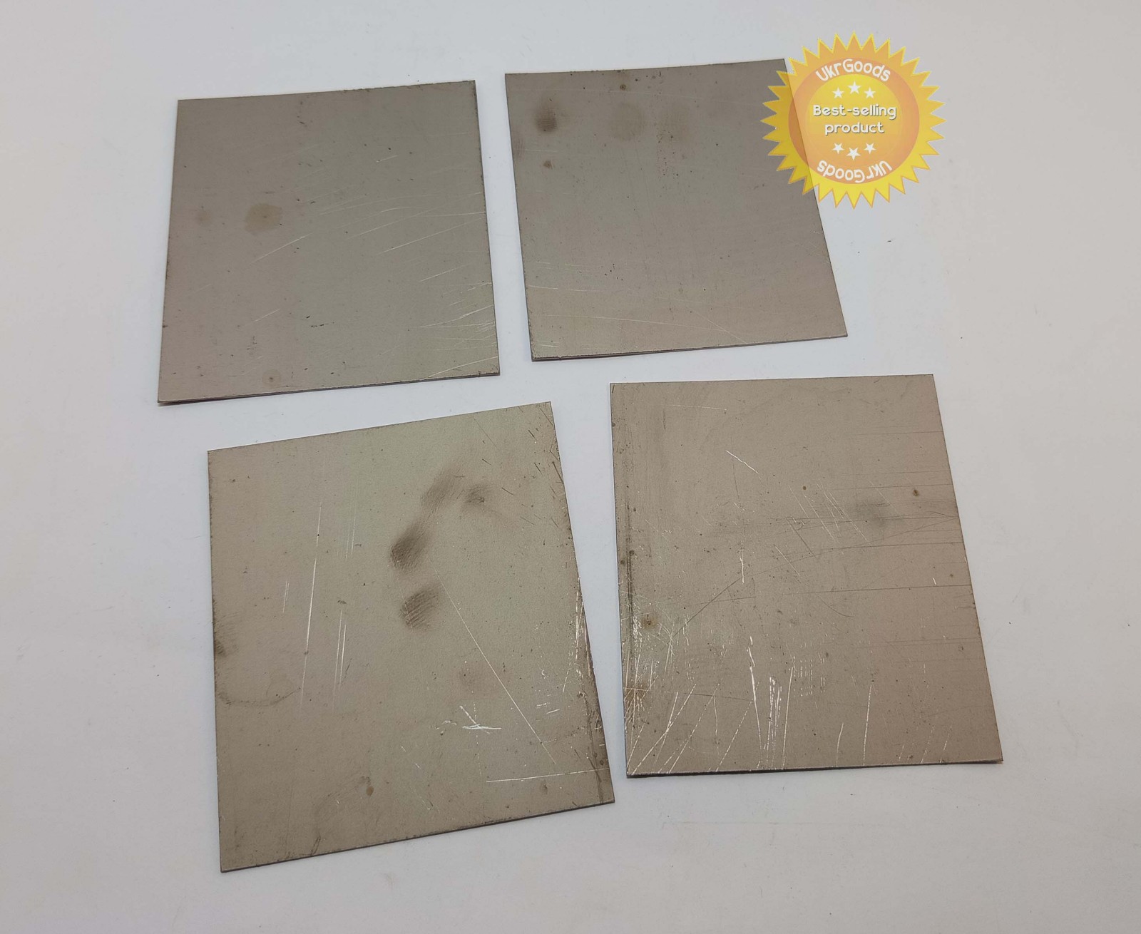4 pcs Titanium plates USSR for body protect 105*120 mm thick 1.0 mm Ukraine