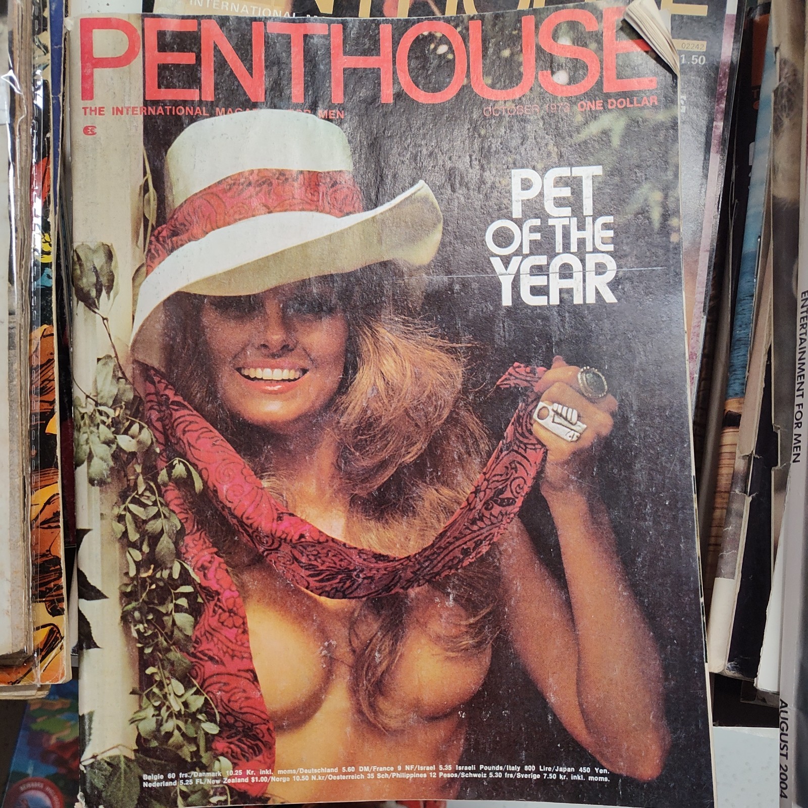  Penthouse Magazines OCT 1973 JUNE 1974 AUG 1976 PHL 422 has centerfold