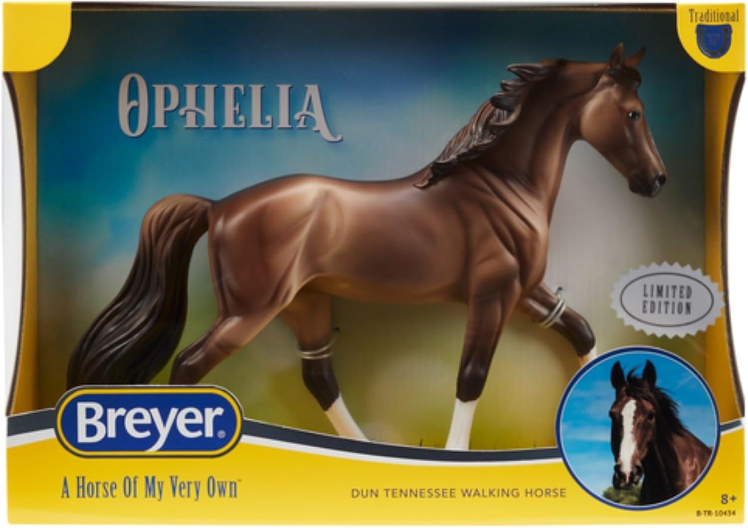 BREYER HORSE OPHELIA TENNESSEE WALKING HORSE DUN TRADITIONAL LIMITED EDITION NEW