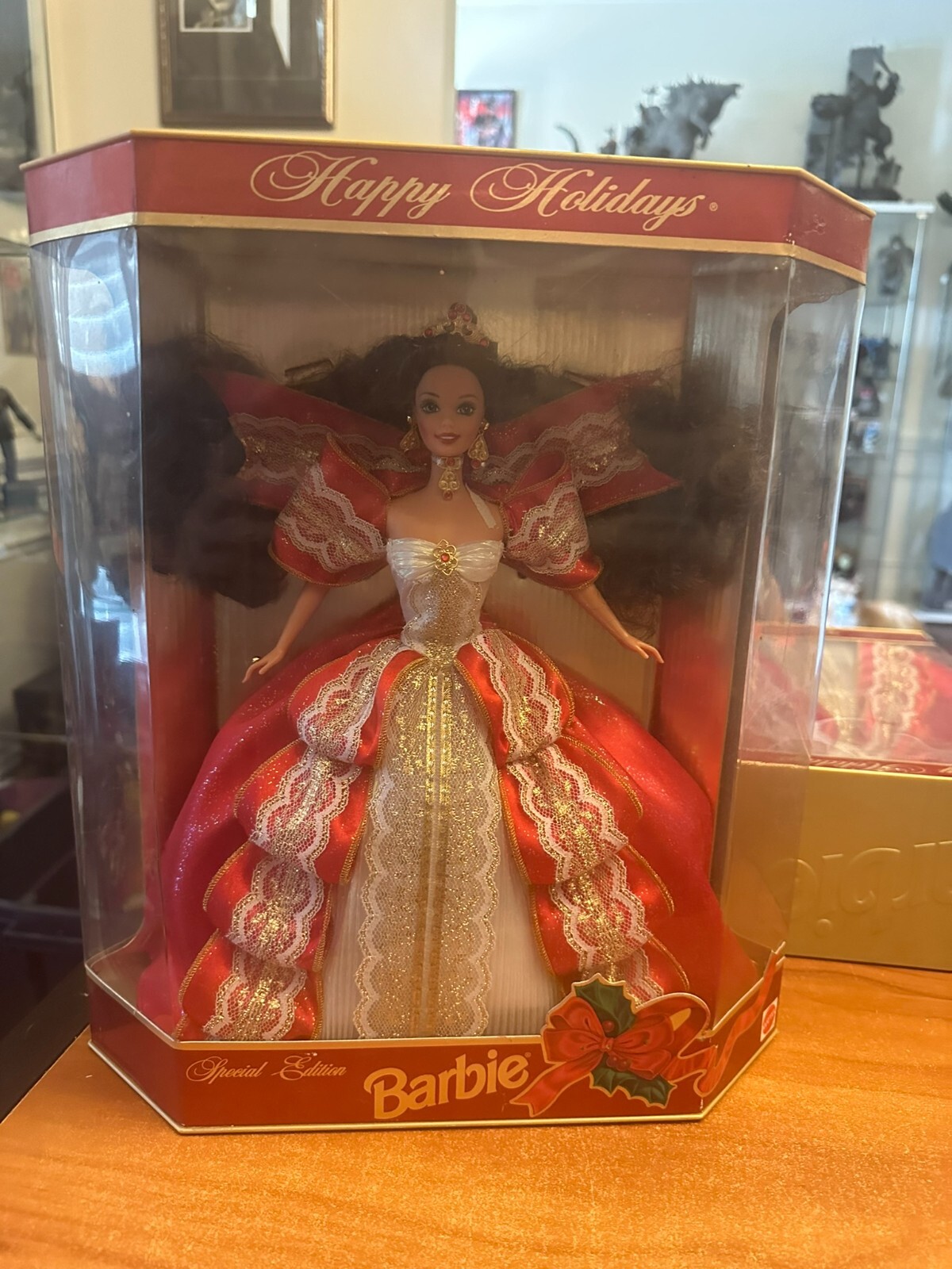 NEW 1997 Holiday Barbie Happy Holidays Gold Special Ed