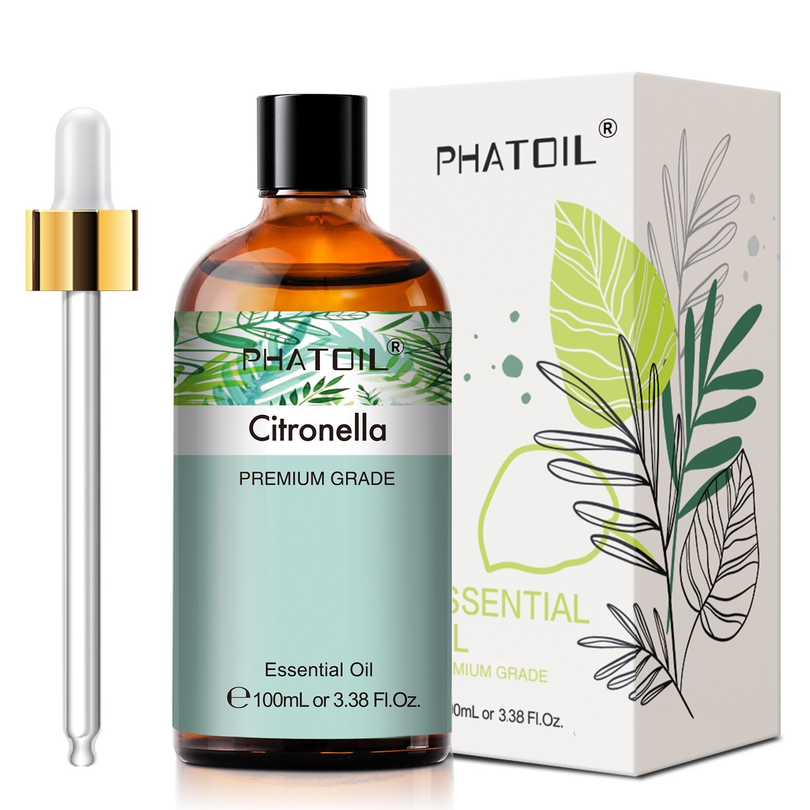 100ml Pure Citronella Essential Oil for Cleaning,Diffuser,DIY Candle Soap Making