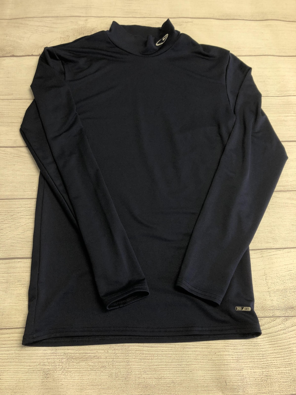 C9 By Champion Duo Dry Shirt Mens Medium Blue Long Sleeve Mock Neck Athletic Top
