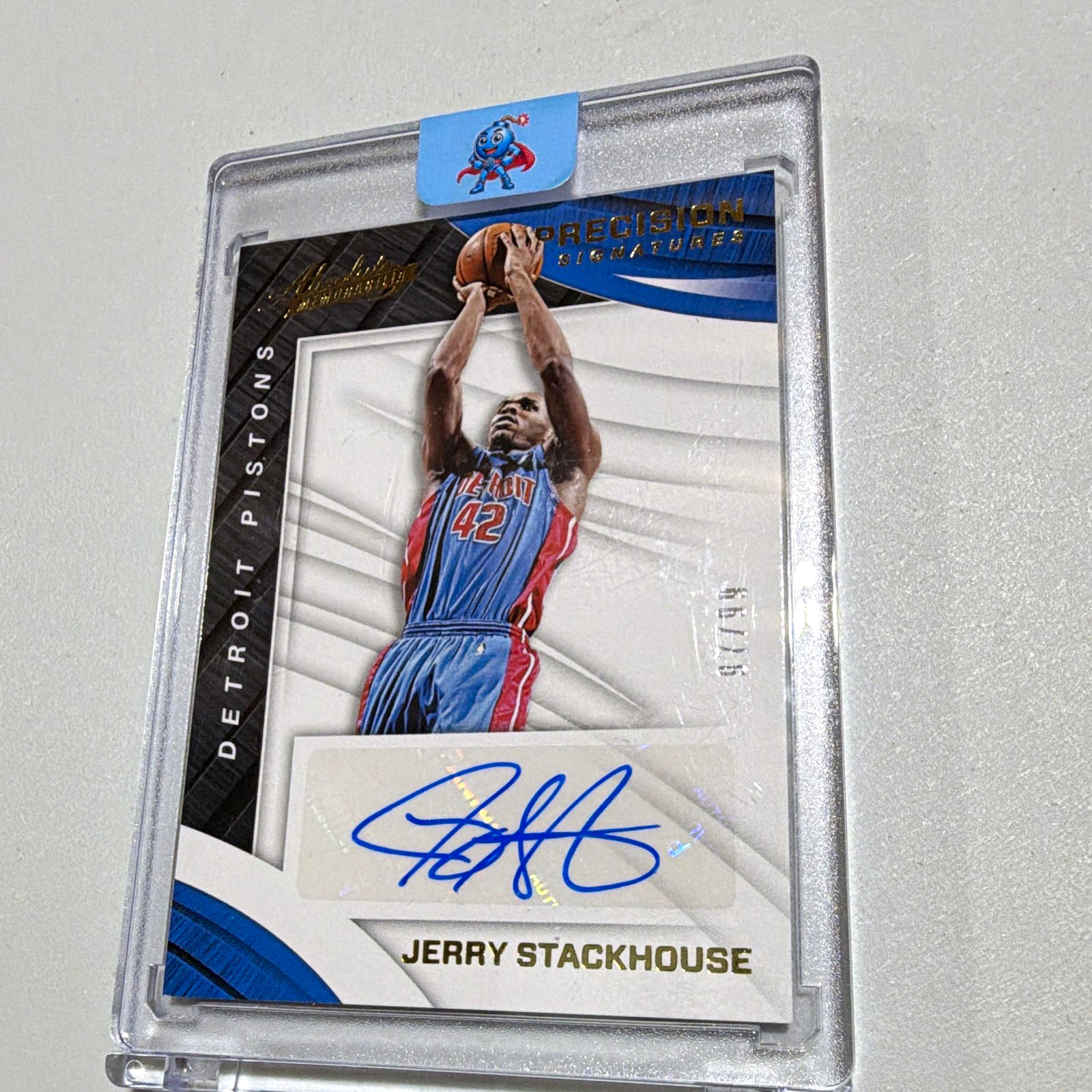 2017-18 Panini Absolute Precision Signatures Jerry Stackhouse Auto /99 PS-JS