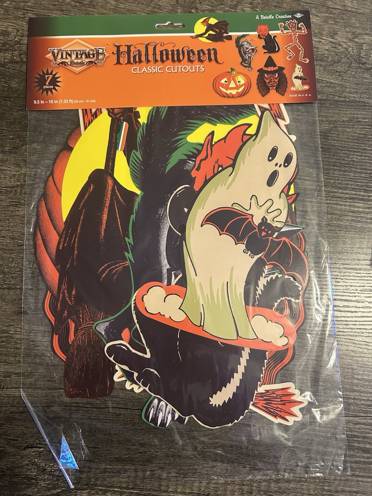 Beistle Vintage Halloween Classic Cutouts 9½