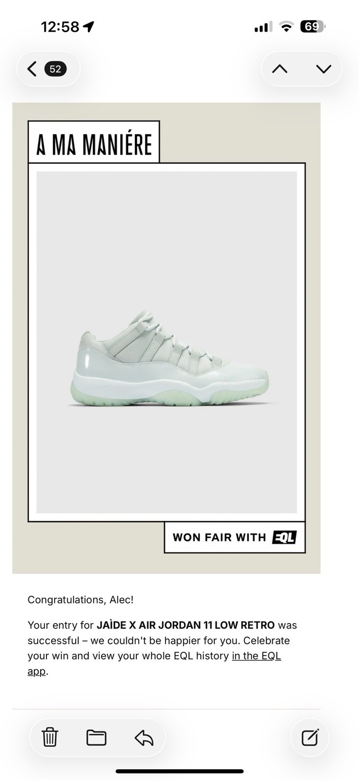 JAÌDE X Air Jordan 11 Retro Low 2026 - 13W/11.5M Confirmed Order - In hand JAÌDE X Air Jordan 11 Retro Low 2026 - 13W/11.5M Confirmed Order - In hand