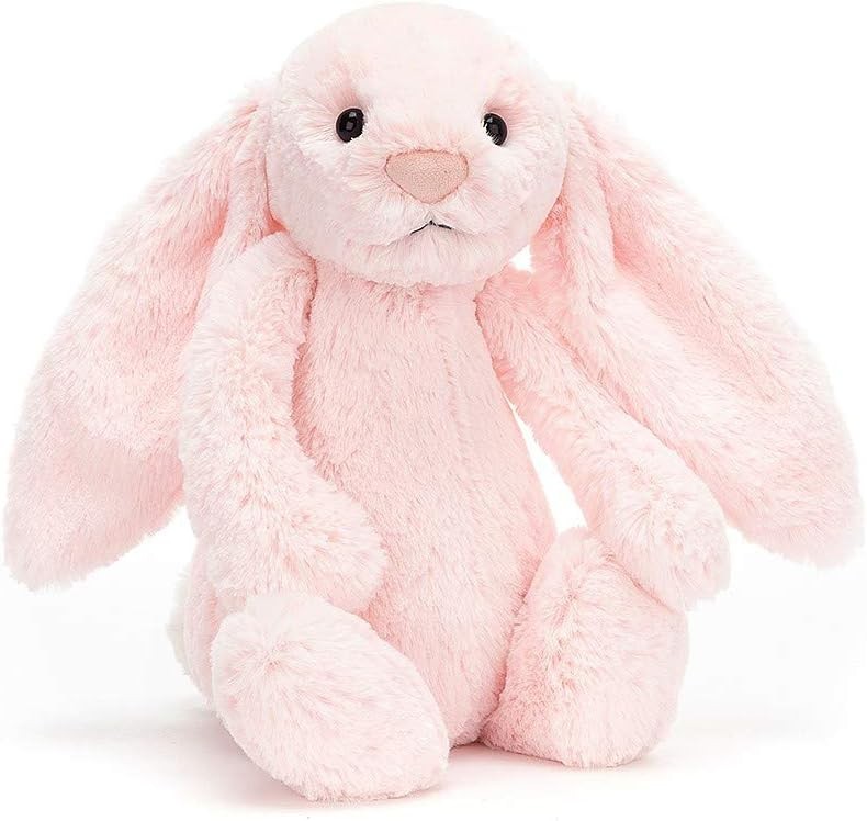 jellycat Bashful Pink Bunny Medium Authentic NWT With Dust Bag 