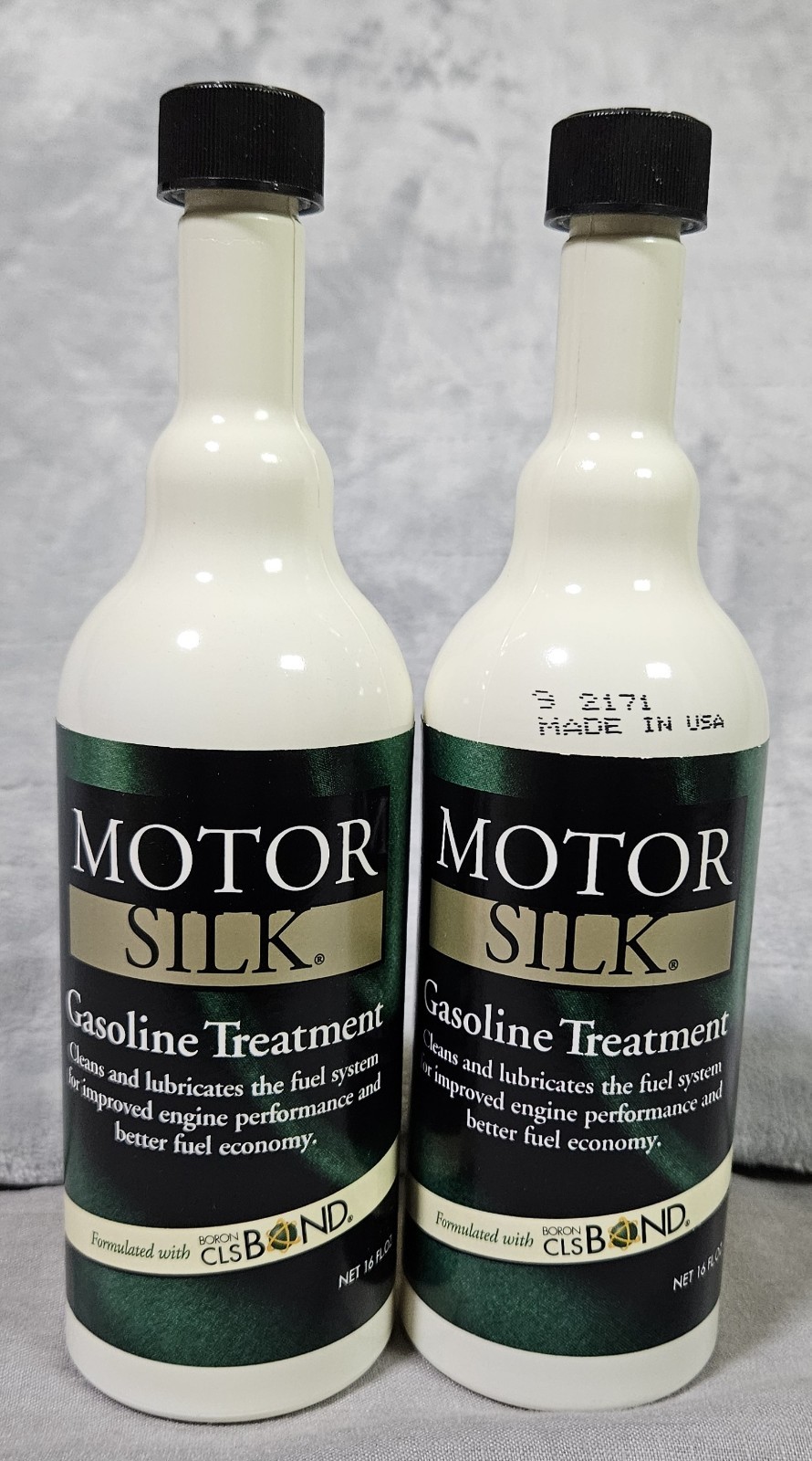 Lot 2 Motor Silk Gasoline Treatment 16 oz Each