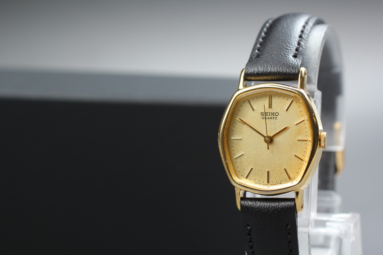 Vtg 1984 [Near MINT] Seiko Socie 5421-5050 SGP Gold Octagon Ladies Watch JAPAN
