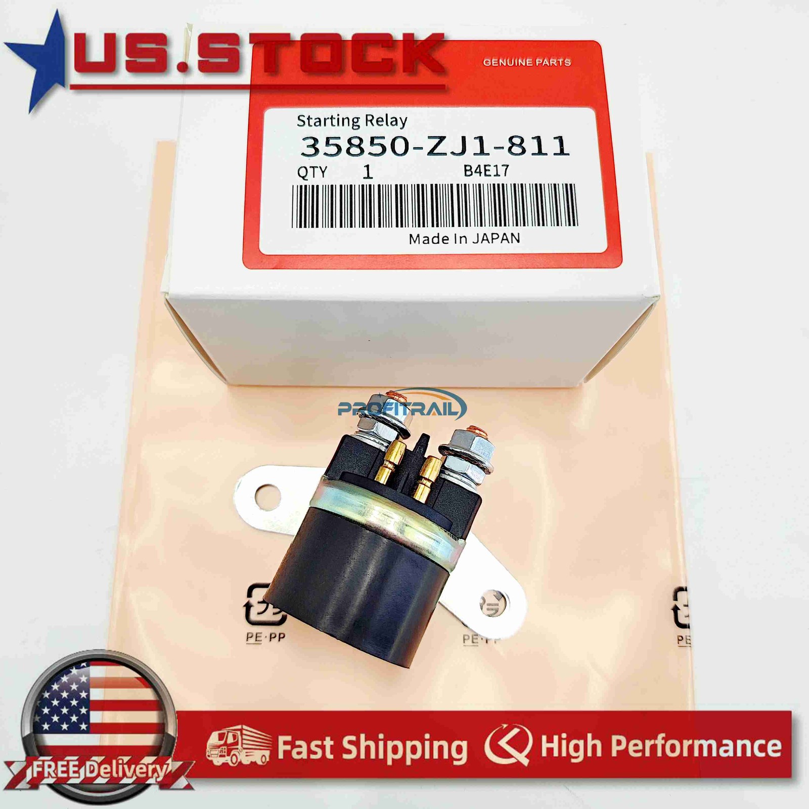 OEM For 02-08 Honda VTX1800C Starter Magnetic Relay Switch Solenoid 35850ZJ1811 OEM For 02-08 Honda VTX1800C Starter Magnetic Relay Switch Solenoid 35850ZJ1811