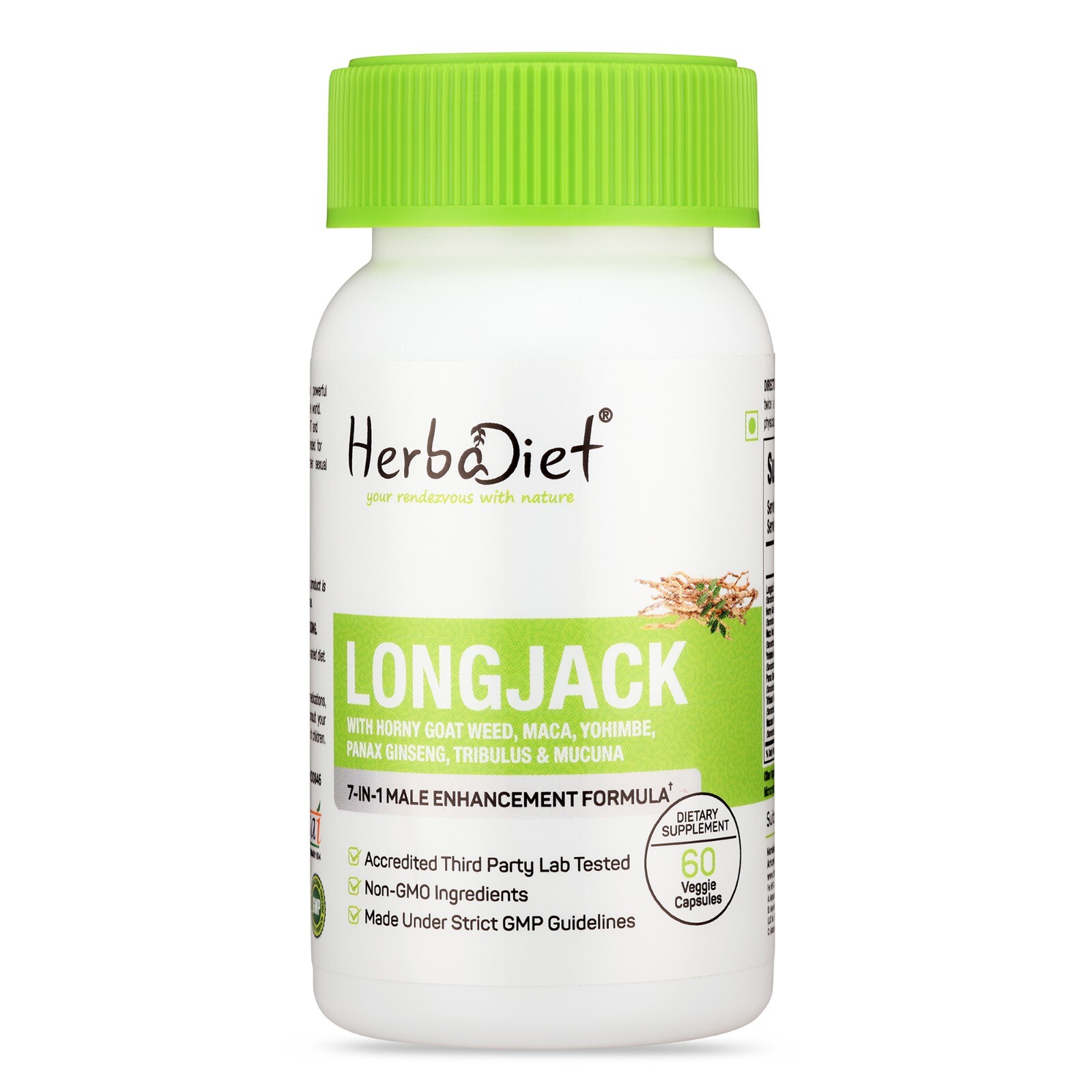 Capsules with Horny Goat Weed, Maca, Ginseng, Tribulus - Vitality Blend