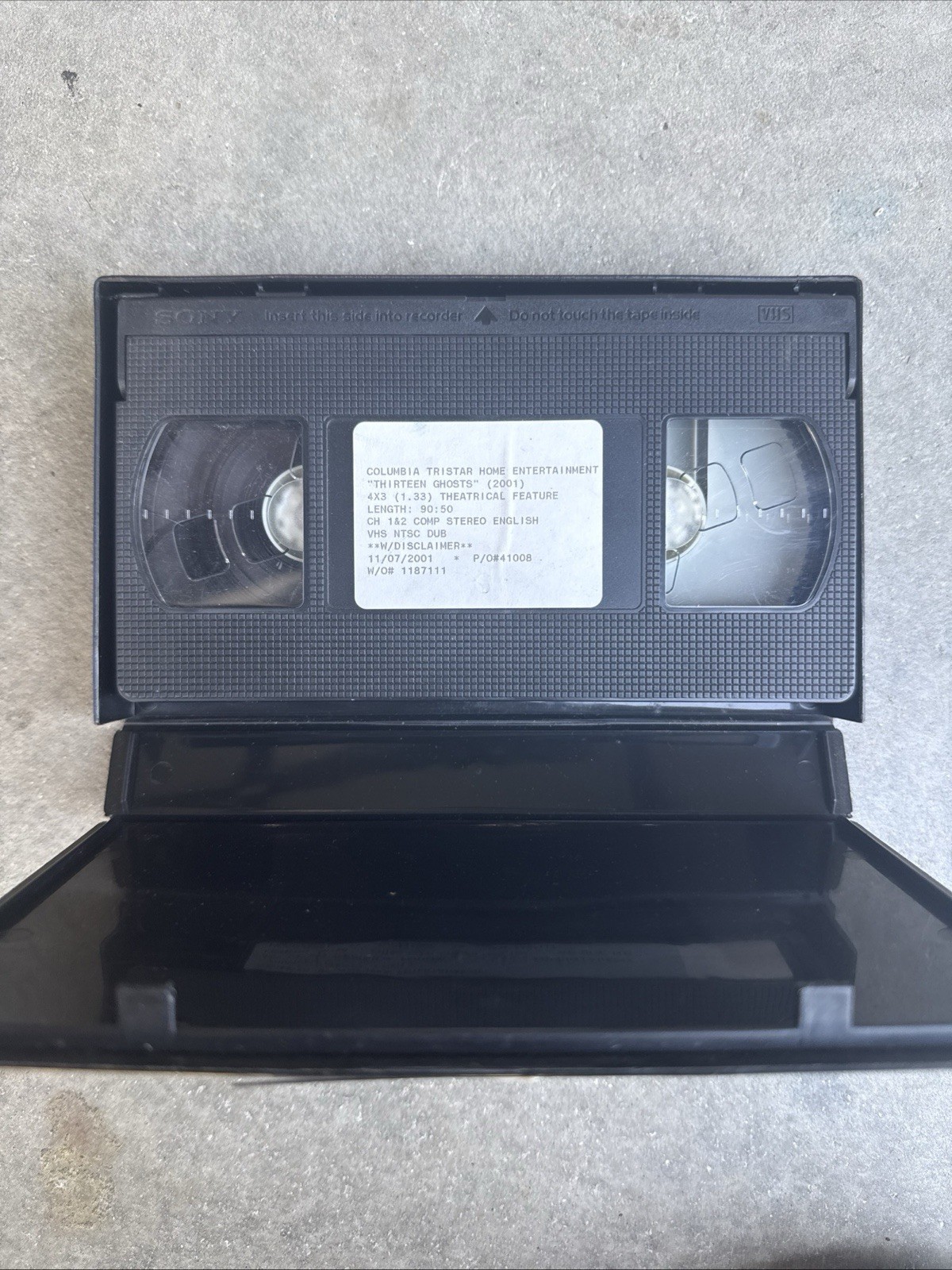 Columbia TRISTAR Thirteen Ghost RARE STUDIO SCREENER HTF HORROR VHS TAPE 1995