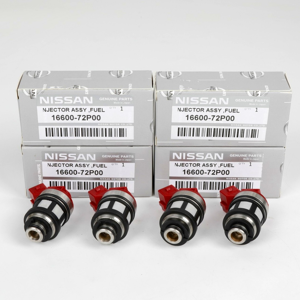 4x OEM Fuel Injectors JS40-1 16600-72P00 For 1993-1995 Nissan D21 Pickup 2.4L
