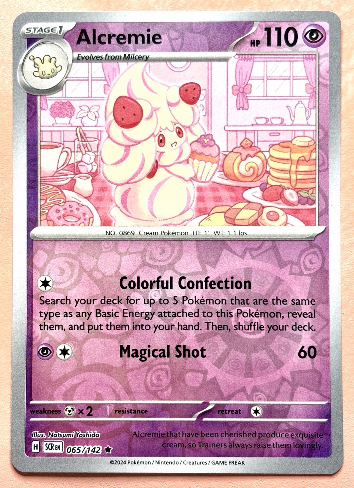 Alcremie ~Reverse holo~Cute Pink Pokemon Gallery~Pretty In Pink & Pastel Gallery