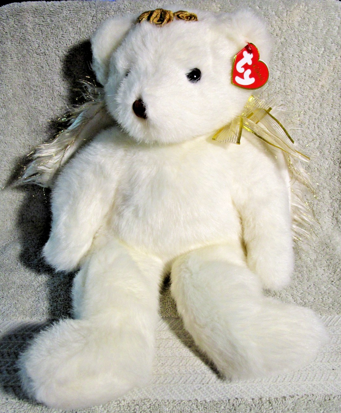 Vintage 2001 TY Beanie Baby Classic 14” Divine The Bear MWMT 