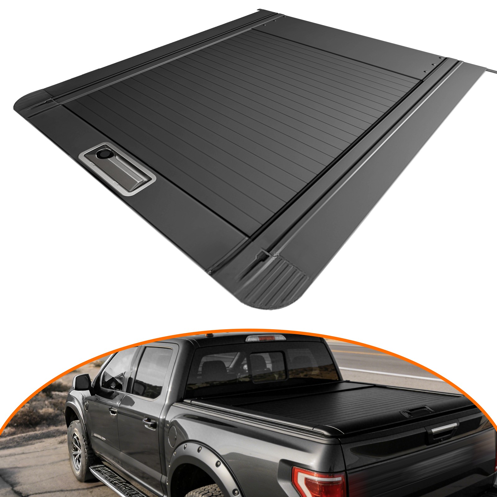 5FT Retractable Truck Bed Tonneau Cover For Chevy GMC Colorado Sierra 2015-2026