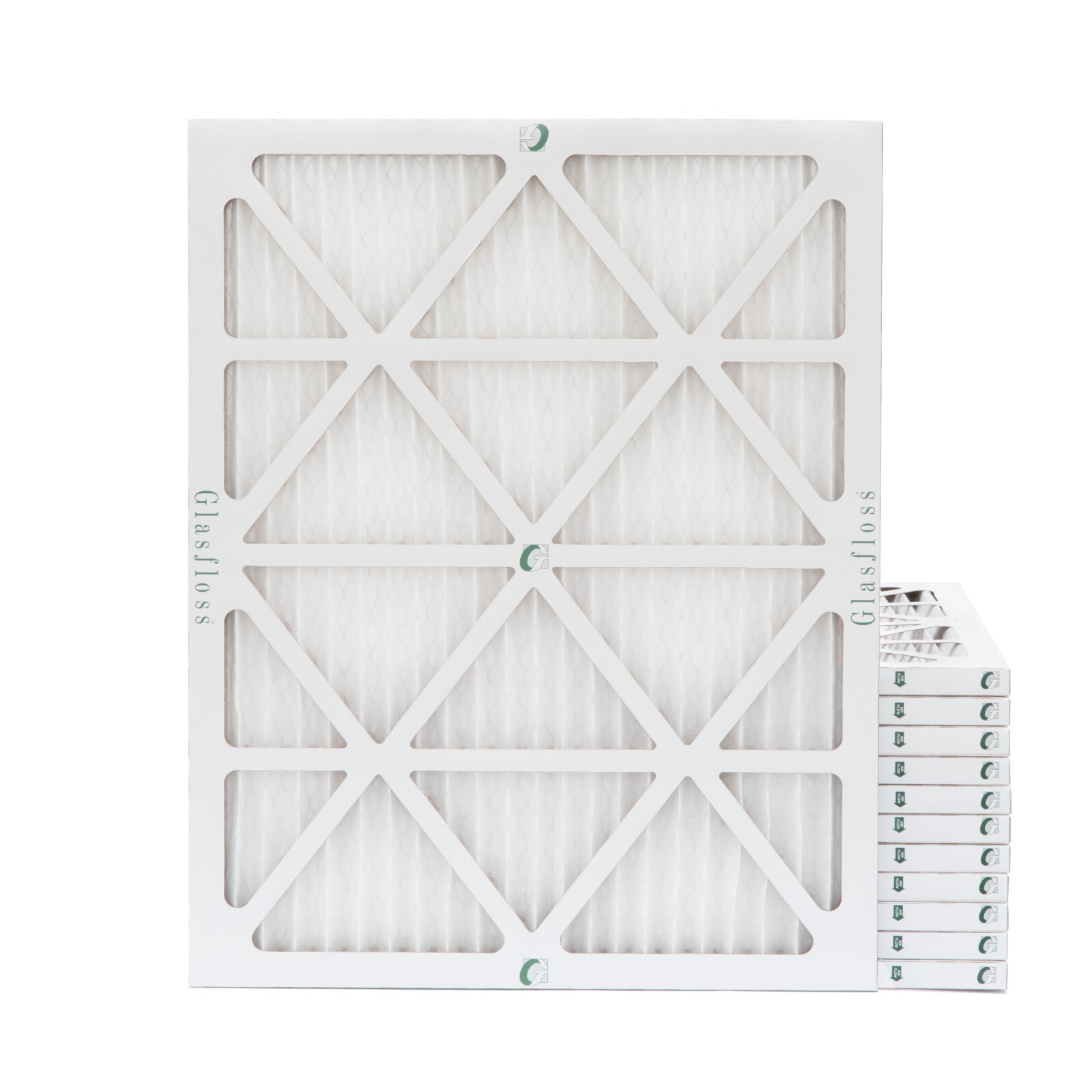 16x20x1 MERV 10 Pleated Air Filters. 12 PACK. Actual Size: 15-1/2 x 19-1/2 x 7/8
