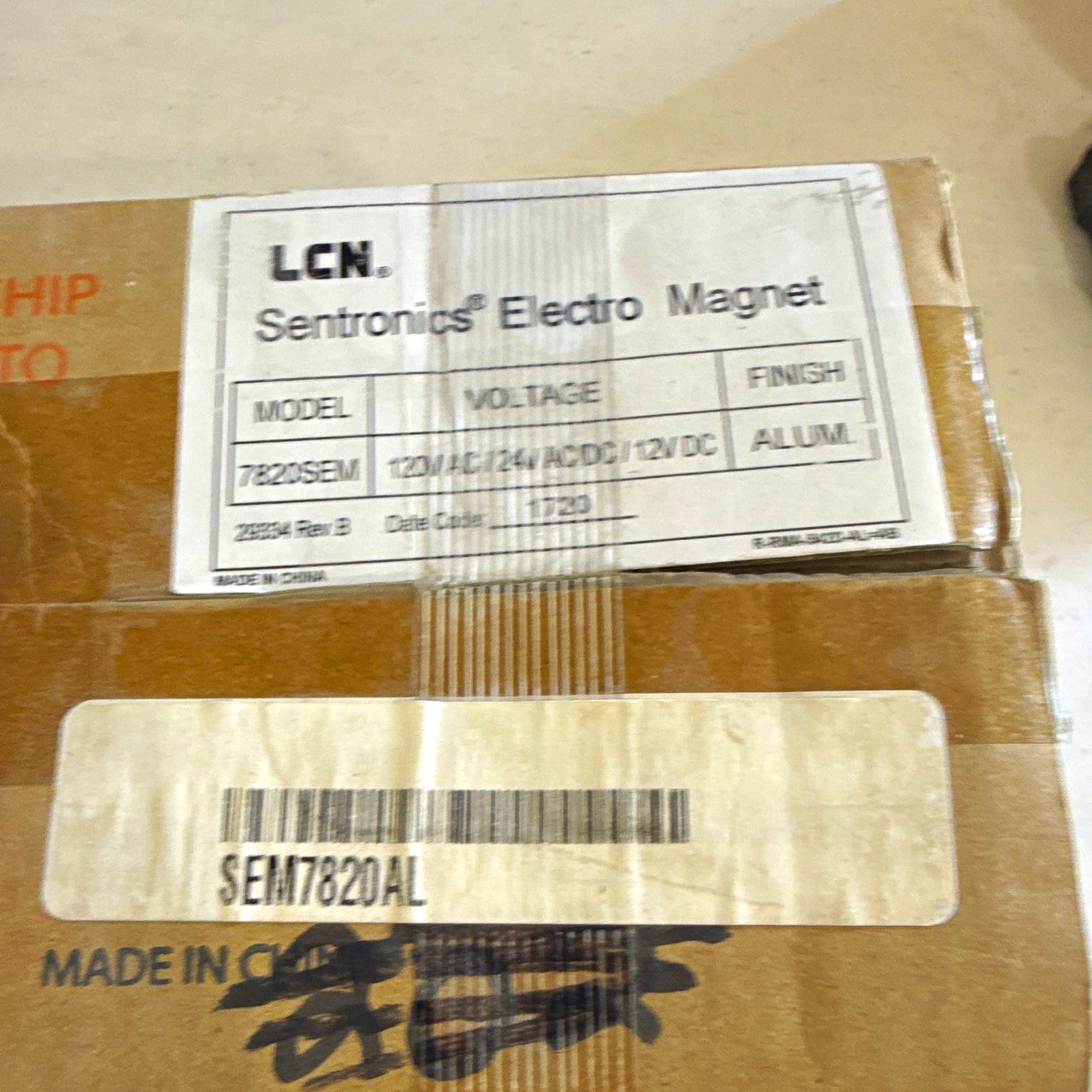 (Qty of 12) LCN Sentronic  7820SEM SEM7820AL Aluminum Finish