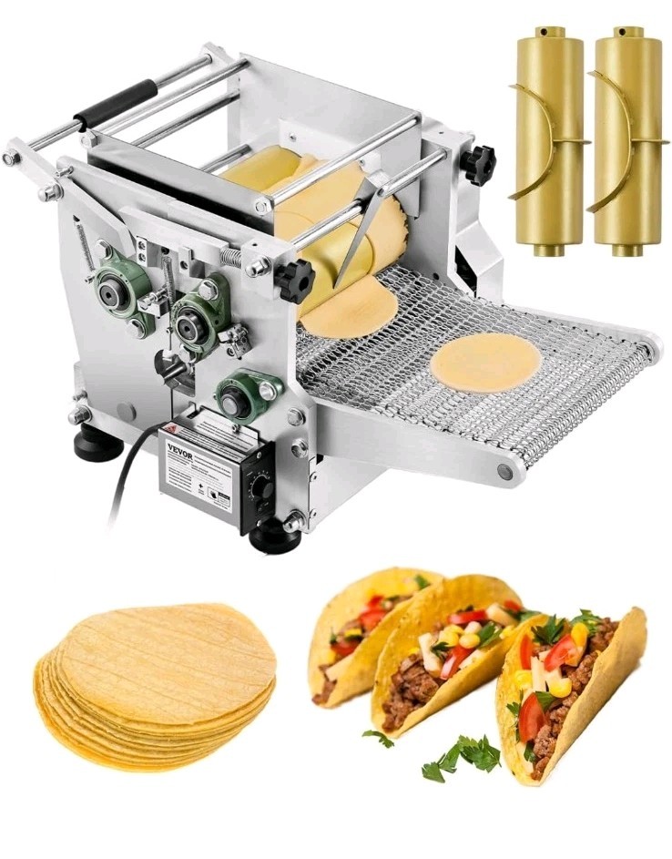 VEVOR Electric Tortilla Maker Automatic Corn Tortilla Making Machine(4 in+ 6 in)