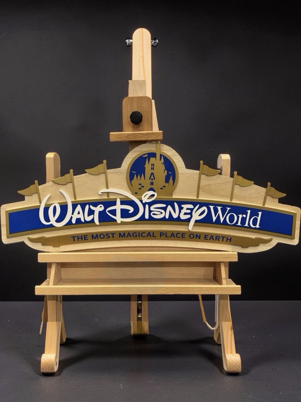 2026 Disney Parks Signature Collectible Wood Walt Disney World Marquee Sign NEW